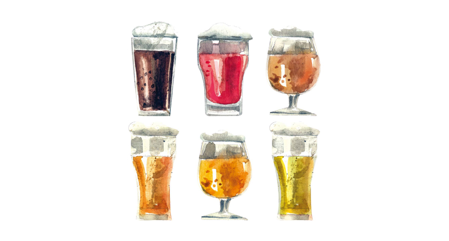 맥주, 어떤 잔에 마셔야 좋을까 이미지